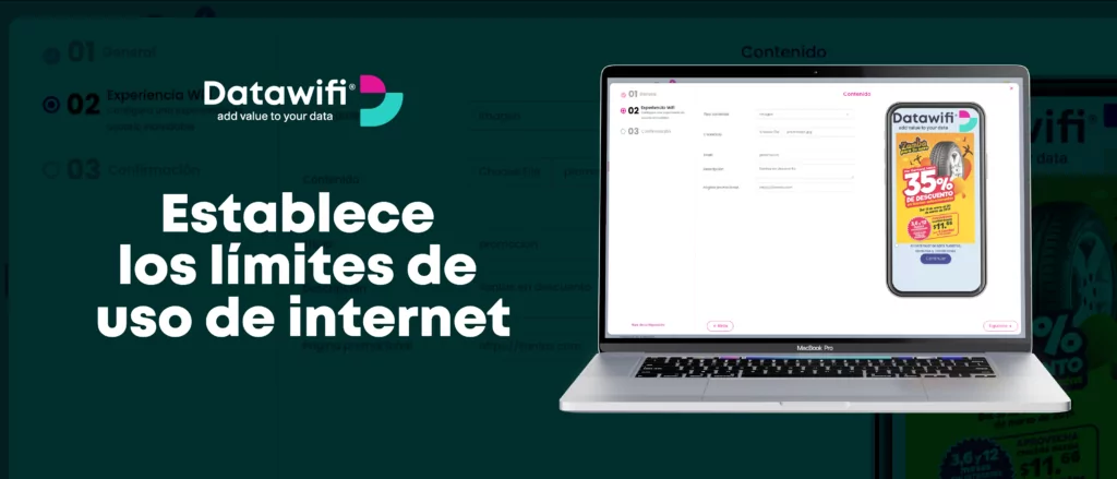 Paso 3: Establece los límites de uso de internet